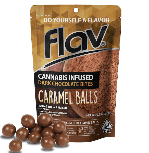 Chocolate Caramel Balls Flav Edibles
