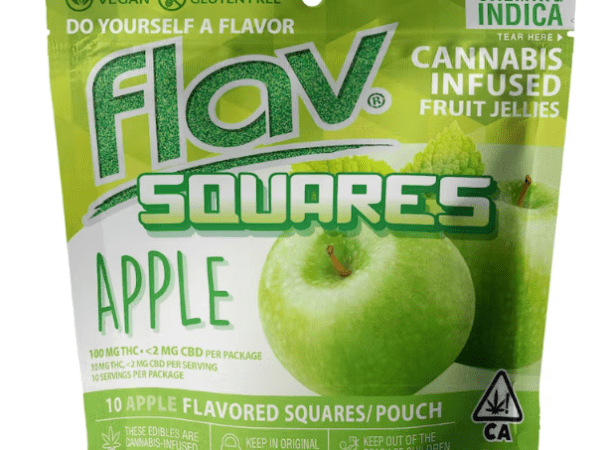 Green Apple Square Flav Edibles