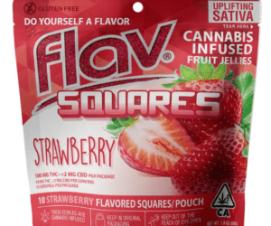 Strawberry Square Flav Edibles